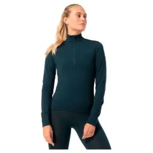 Super.natural Arctic230 Half Rits Lange Mouw T-shirt Blueberry