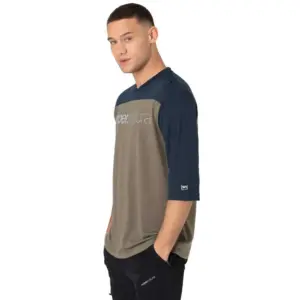 Super.natural Contrast T-shirt Met 3/4 Mouw Grijs