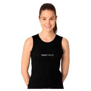 Super.natural Grava Under Mouwloos T-shirt Zwart