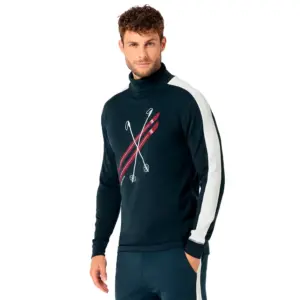 Super.natural Kryssede Ski Roll Neck T-shirt Met Lange Mouwen Rood