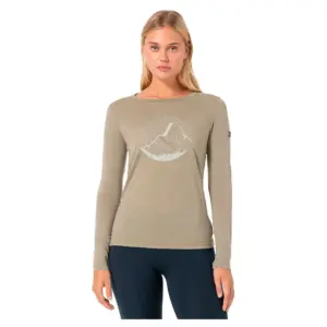Super.natural Mountain Mandala Tree T-shirt Met Lange Mouwen Grijs