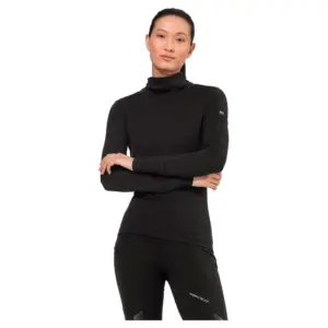 Super.natural Skiing Roll Neck T-shirt Met Lange Mouwen Zwart