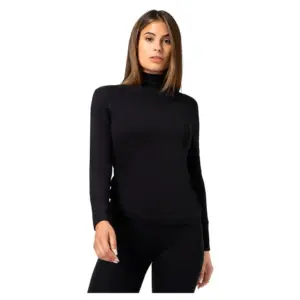 Super.natural Tundra175 Turtleneck T-shirt Met Lange Mouwen Zwart