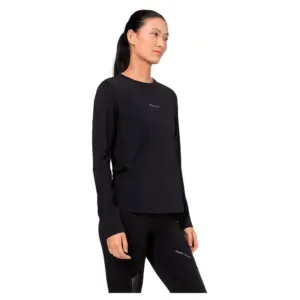 Super.natural Windbreaker T-shirt Met Lange Mouwen Zwart