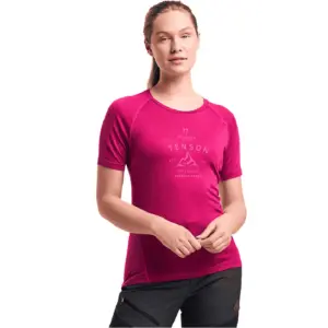 Tenson Himalaya Merino T-shirt Met Korte Mouwen Raspberry Radiance