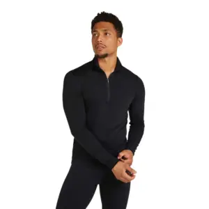 Icebreaker Merino Core Heavyweight Lange Mouwen Basislaag Zwart