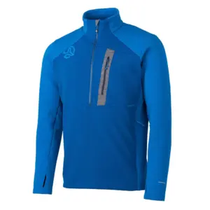 Ternua Punjak Sweatshirt Met Halve Rits Deep Mediteraneen