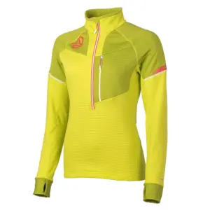 Ternua Swift Sweatshirt Met Halve Rits Acid Citrus