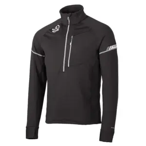 Ternua Swift Sweatshirt Met Halve Rits Zwart