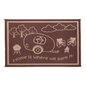 Stylish Camping Reversible Home Mat Bruin