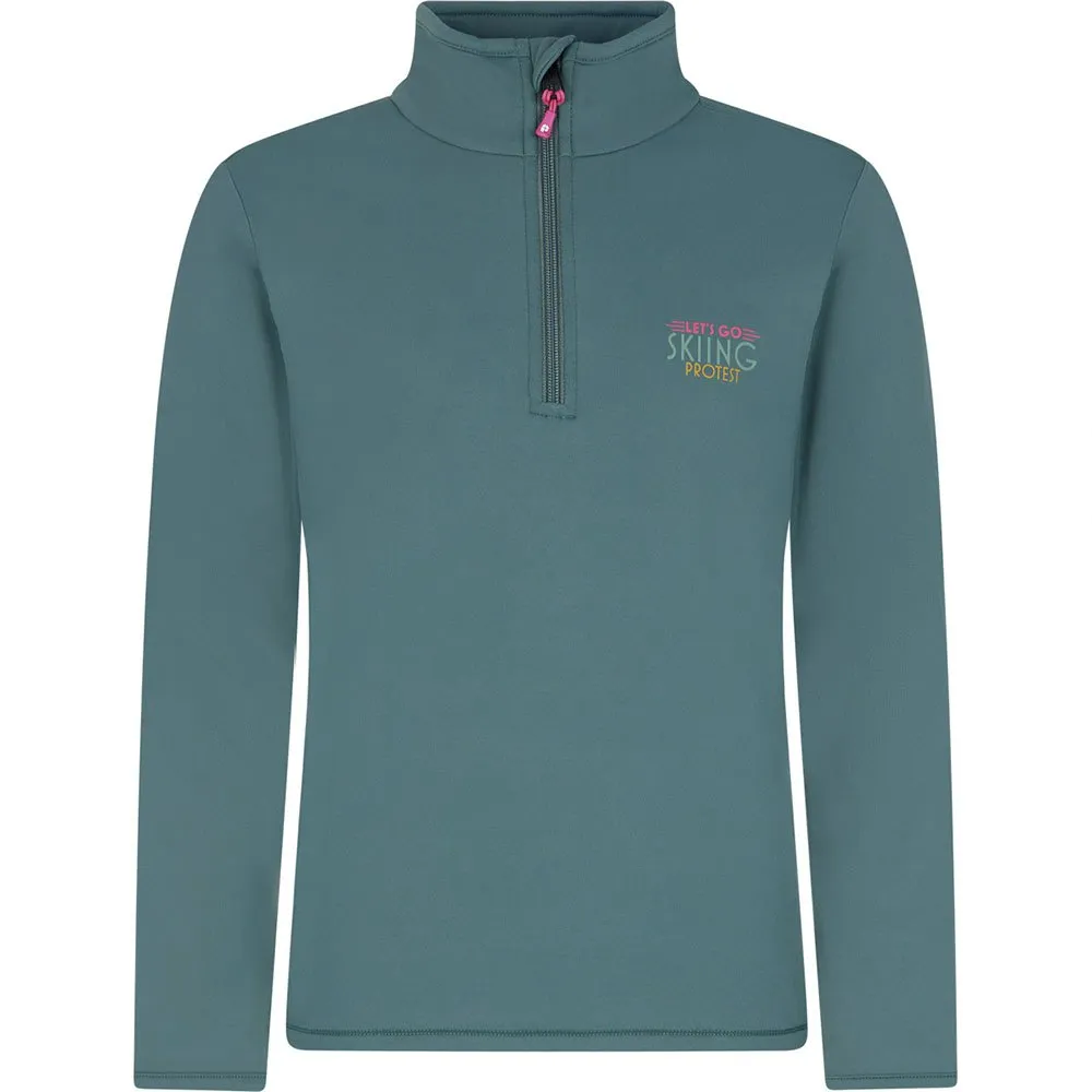 Protest Desra Fleece Met Halve Rits Evergreen