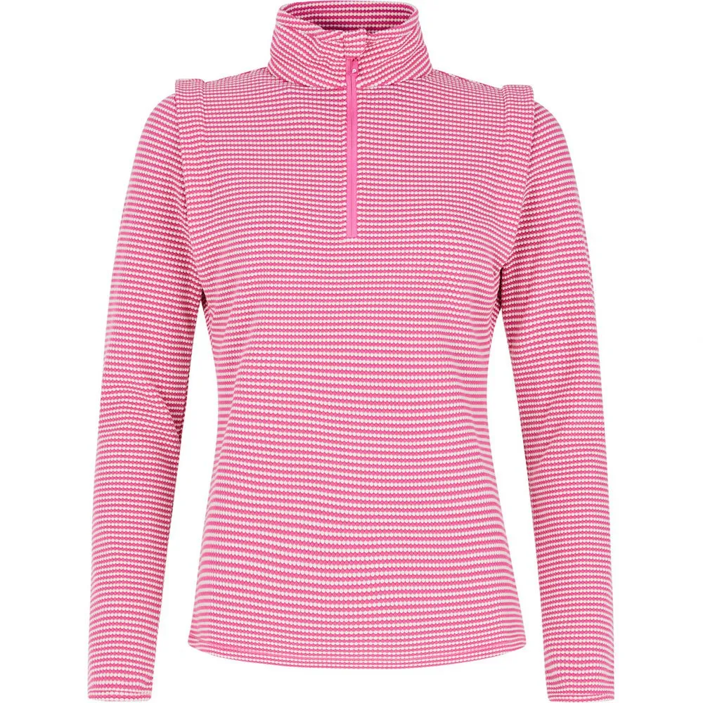 Protest Ivory Fleece Met Halve Rits Roze