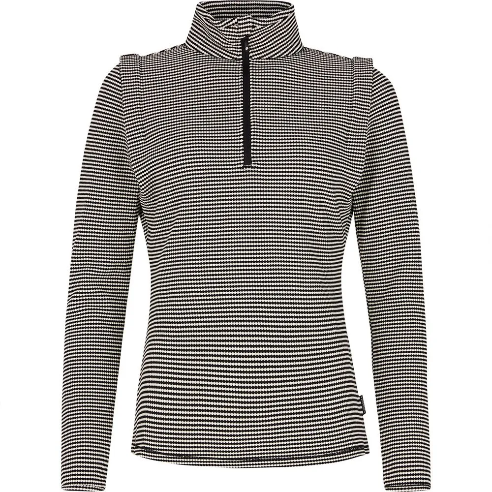 Protest Ivory Fleece Met Halve Rits Zwart