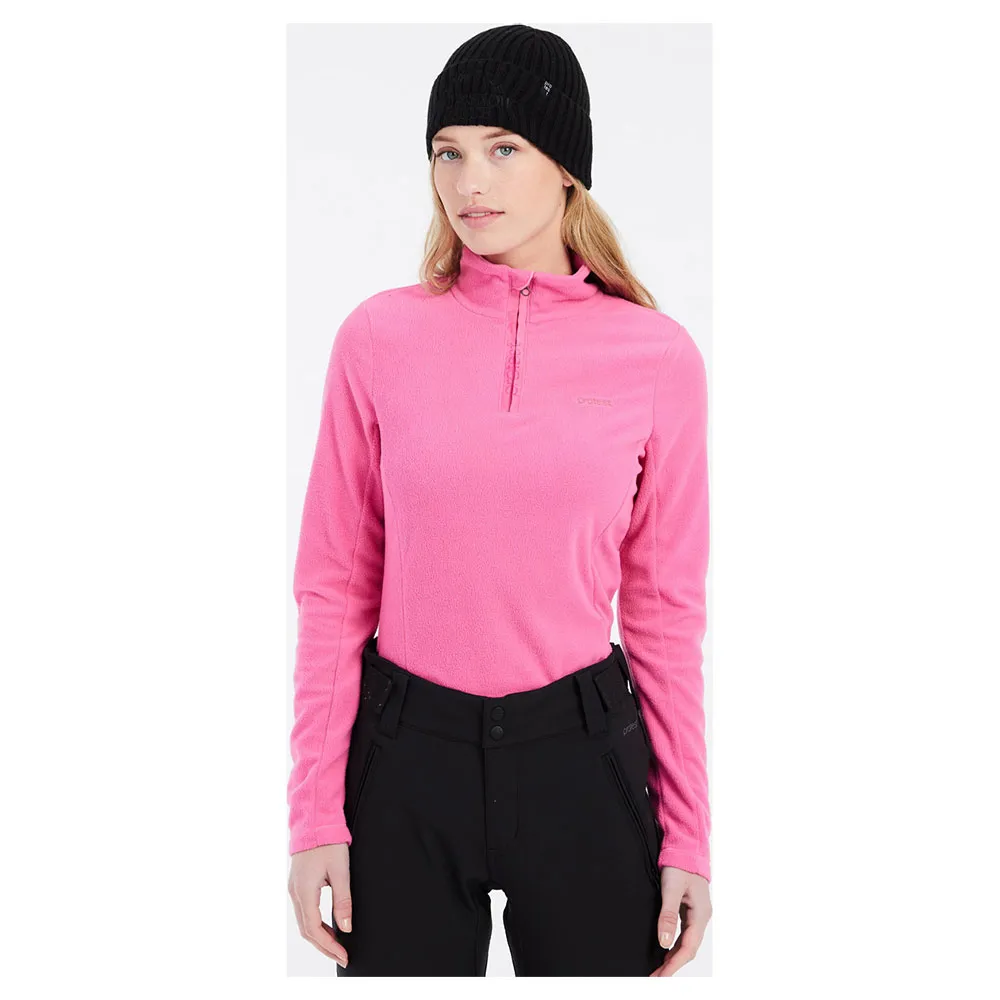 Protest Mutez Fleece Met Halve Rits Roze