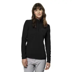 Jack Wolfskin Baiselberg Fleece Met Halve Rits Zwart