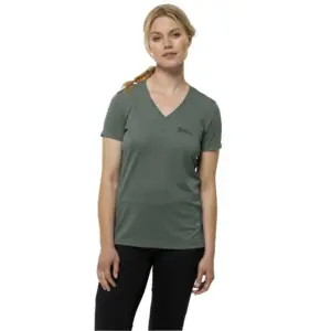 Jack Wolfskin Crosstrail T-shirt Met Korte Mouwen Groen
