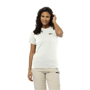 Jack Wolfskin Essential T-shirt Met Korte Mouwen Wit