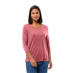 Jack Wolfskin Mola T-shirt Met 3/4 Mouw Roze