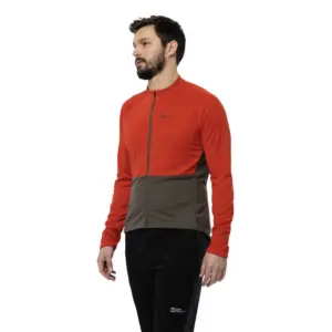 Jack Wolfskin Morobbia Fz T-shirt Met Lange Mouwen Rood