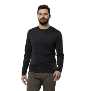 Jack Wolfskin Sky Thermal T-shirt Met Lange Mouwen Zwart