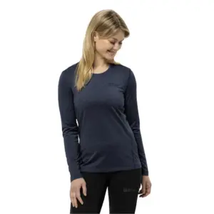 Jack Wolfskin Sky Thermal T-shirt Met Lange Mouwen Blauw
