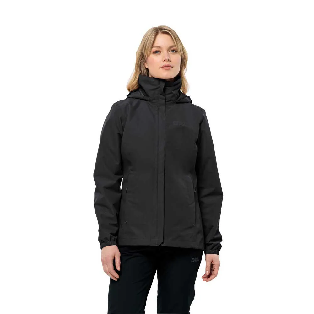 Jack Wolfskin Stormy Point 2l Jas Zwart