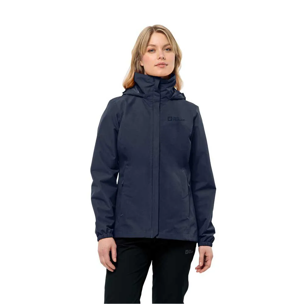 Jack Wolfskin Stormy Point 2l Jas Blauw
