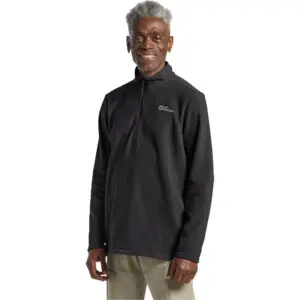 Jack Wolfskin Taunus Fleece Met Halve Rits Zwart