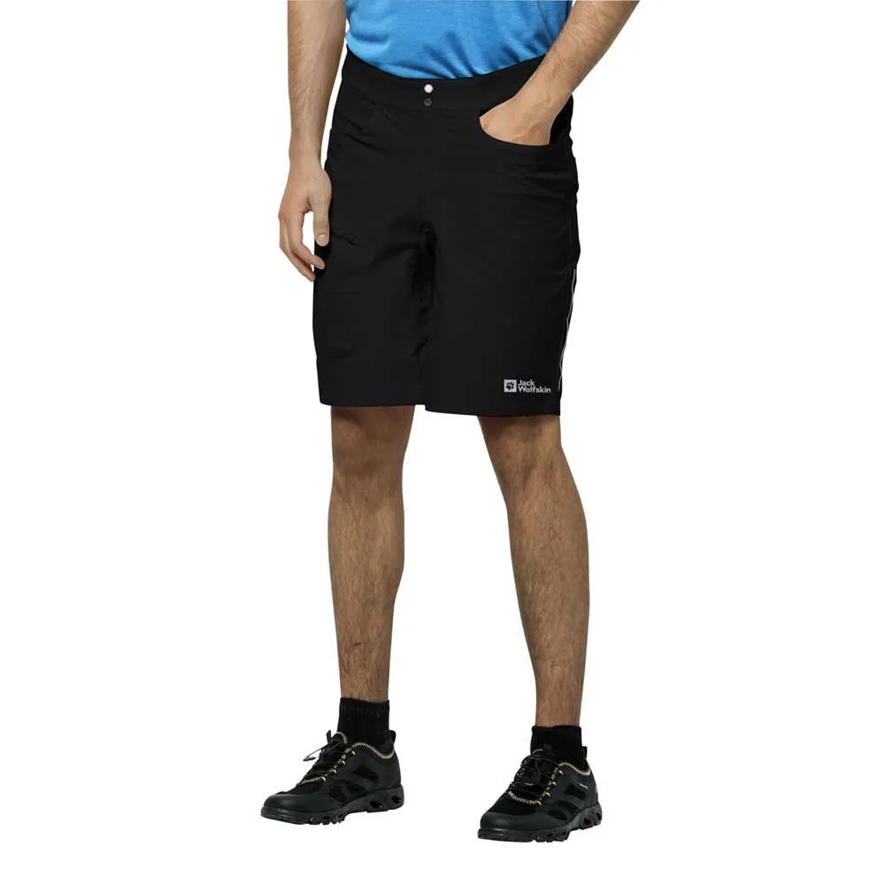 Jack Wolfskin Tourer Korte Broek Zwart