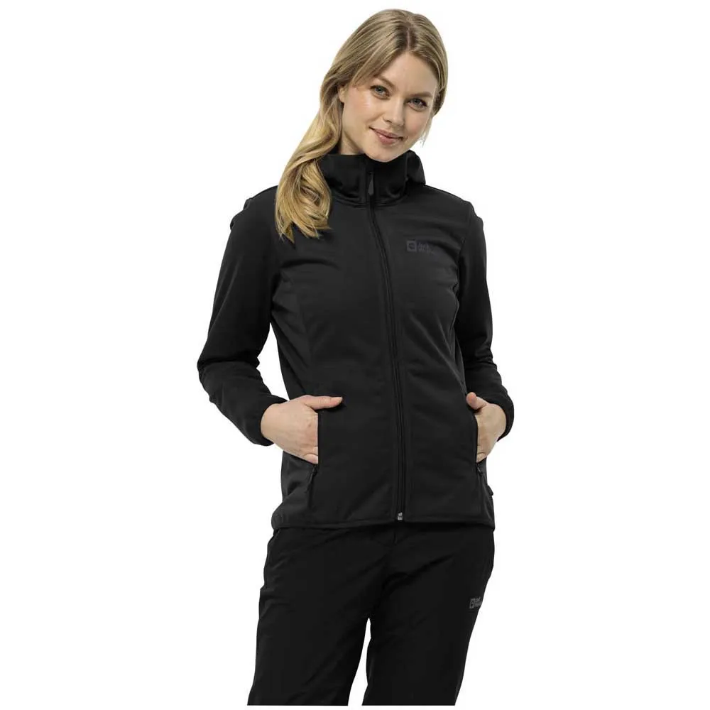 Jack Wolfskin Windhain Sweatshirt Zwart