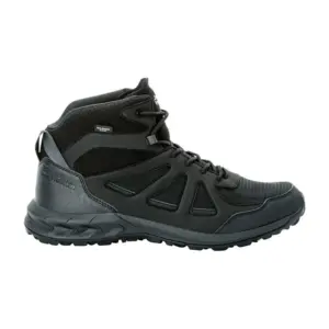 Jack Wolfskin Woodland 2 Texapore Mid Wandelschoenen Zwart