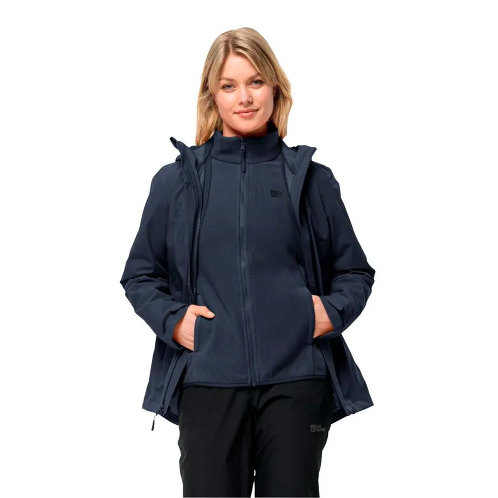 Jack Wolfskin Moonrise 3in1 Jas Blauw