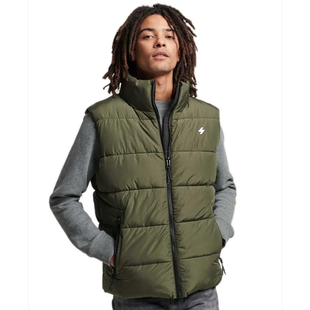 Superdry Sports Vest Dark Moss