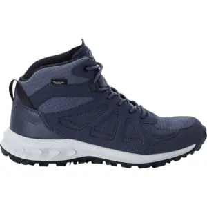 Jack Wolfskin Woodland 2 Texapore Mid Wandelschoenen Zilver