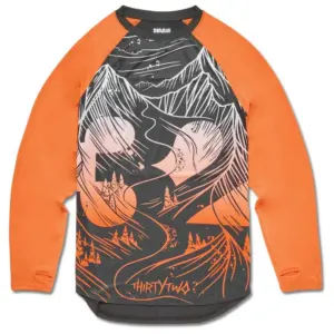 Thirtytwo Ridelite T-shirt Met Lange Mouwen Oranje