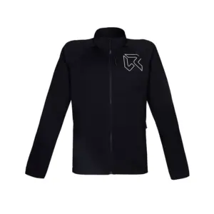 Rock Experience Arrows Mock Neck Fleece Met Volledige Rits Caviar