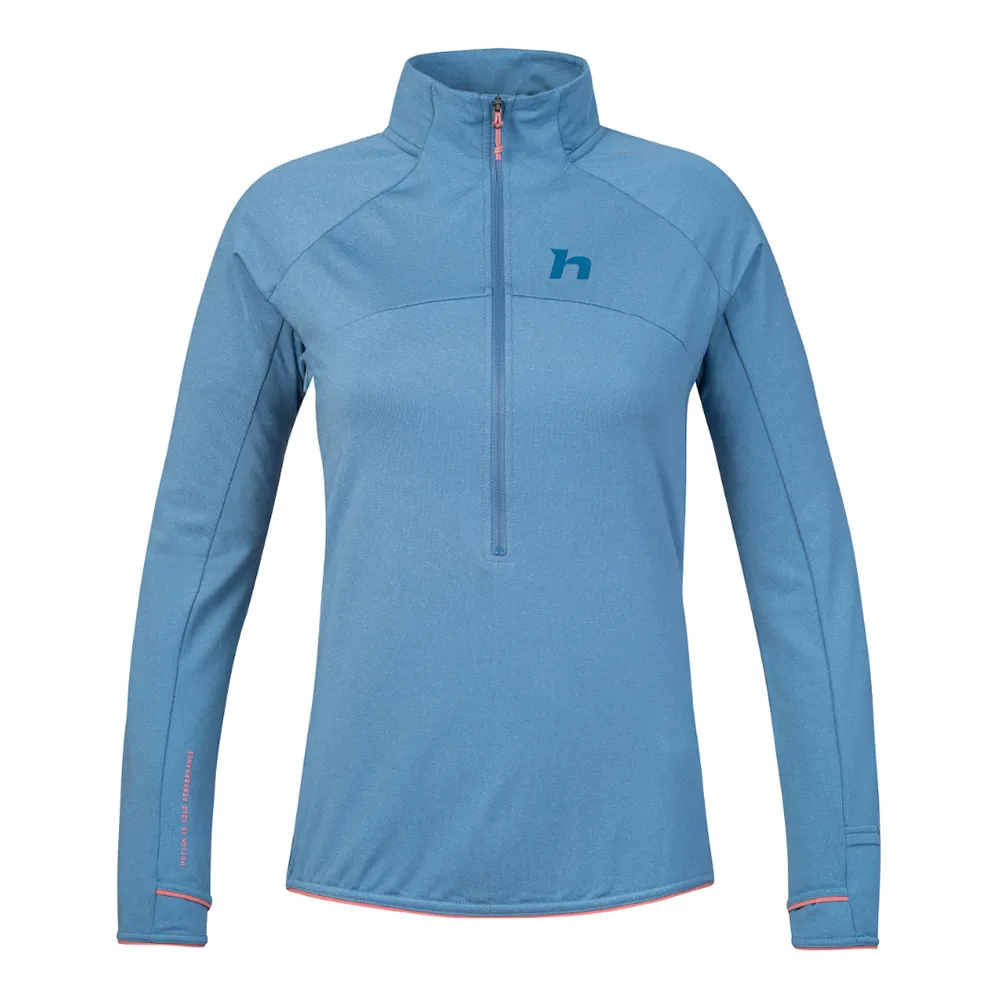 Hannah Eli Fleece Met Halve Rits Blauw