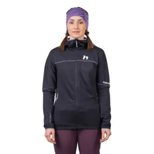 Hannah Meda Hoody Fleece Met Volledige Rits Antraciet