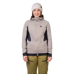 Hannah Nela Hoody Fleece Met Volledige Rits Antraciet