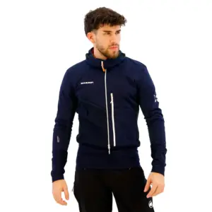 Mammut Eiger Speed Ml Hybrid Sweatshirt Met Halve Rits Night