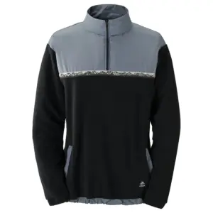 Jones Recycled Half Zip Fleece Met Halve Rits Zwart