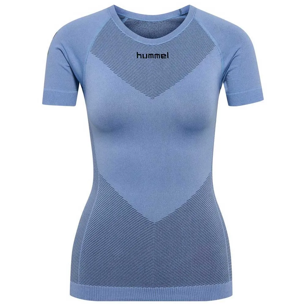 Hummel First Seamless Korte Mouwen Basislaag Blauw
