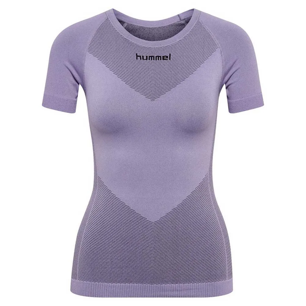Hummel First Seamless Korte Mouwen Basislaag Lavender Melange