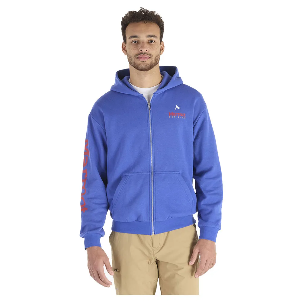 Marmot For Life Sweatshirt Met Rits Blauw