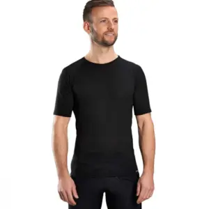 Gripgrab Merino Blend Thermal Korte Mouwen Basislaag Zwart