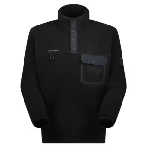 Mammut Moonstone Hybrid Pull Fleece Met Halve Rits Zwart