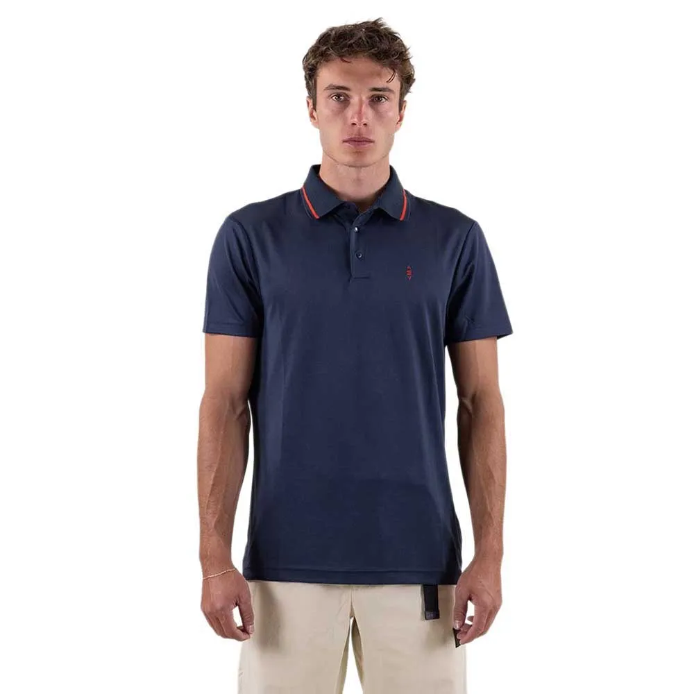 The Mountain Studio Tech Korte Mouw Poloshirt Eclipse