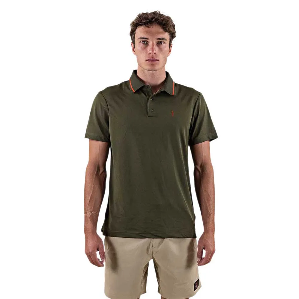 The Mountain Studio Tech Korte Mouw Poloshirt Groen