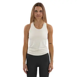 The Mountain Studio Tech Mouwloos T-shirt Almond Milk