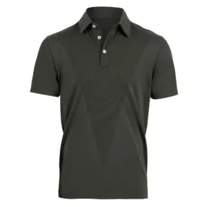 The Mountain Studio Two Tone Tech Korte Mouw Poloshirt Groen